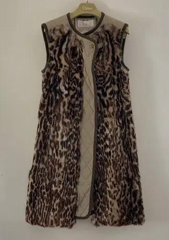 Chloé Chloe rabbit fur vest. Size 34