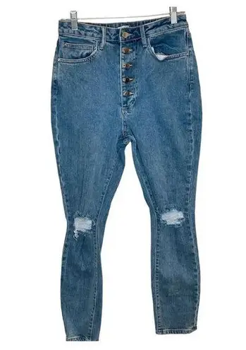 We Wore What The Danielle High Rise Vintage Straight Button Fly Jeans Size 29