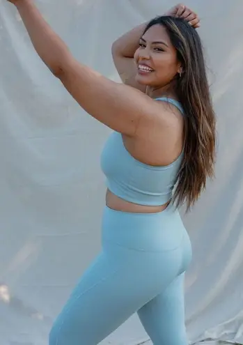 Girlfriend Collective smoky blue XXL high waist Athleisure leggings