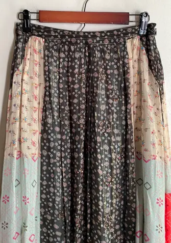 Anthropologie Verb by Pallavi Singhee Margot Pleated Maxi Skirt