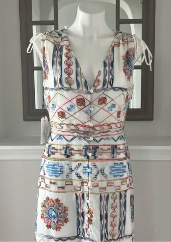 Ali & Jay Embroidered Midi Dress, Size L New w/Tag Retail $148