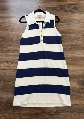 Show Me Your Mumu  Zoe Button Sweater Dress Sailor Blue Stripe Knit