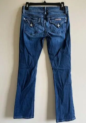 Hudson Jeans Hudson Womens Flap Beth Flare Jeans W176DHK Size‎ 27 ELT Low Rise Blue