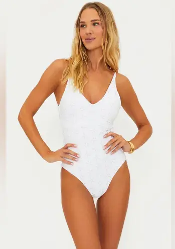 Beach Riot Reese One Piece White Magnolia Eyelet, Size Large , $168