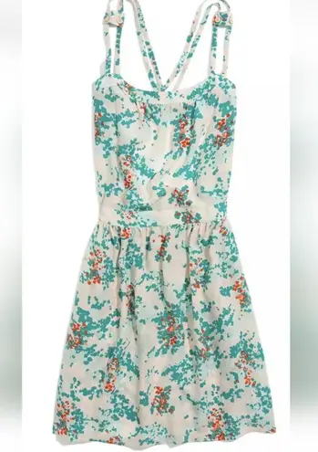 Sessun Womens Small Simla 100% Silk Floral Dress Pink