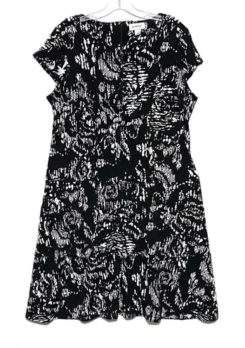 Avenue Geometric Dress Womens 14/16 Whimsigoth Boho Stretch Artsy Career Office