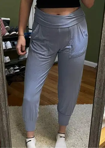 Aerie  light blue soft and cozy flowy joggers size large