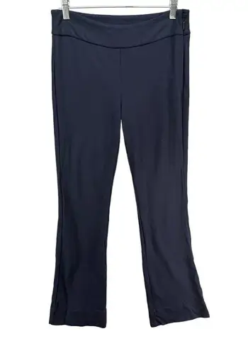 CAbi  Womens 9 to 5 Bootcut Trouser Pants Sz 6 Navy Blue Side Zip Pocket Stretch