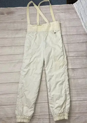 Slalom vintage new with tags women 12 DuPont supplex w/zeppel rain repeller white ski pants vintage