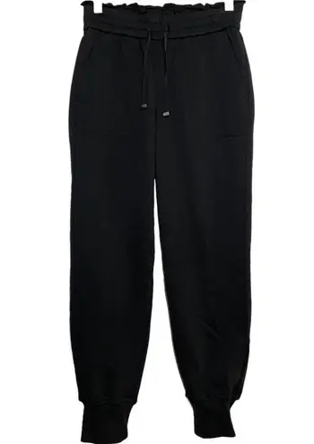 Cami NYC Lynley Jogger Pants 100% Cotton Paperbag Waist Pocket Black XS NWT