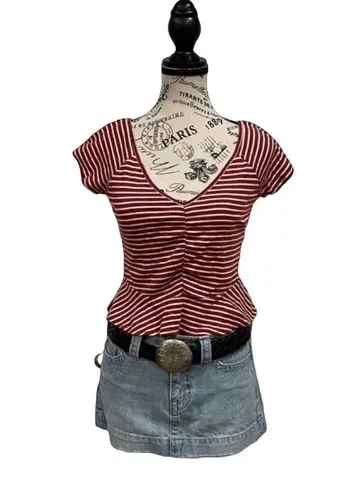 American Eagle KINT PEPLUM TOP - SZ M - EUC