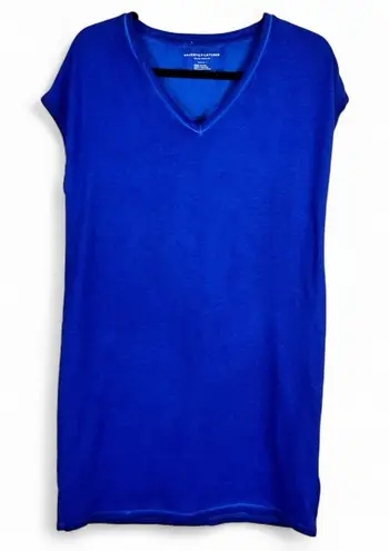 Majestic Filatures Tee Shirt Dress Blue V