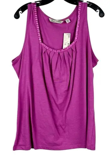 Avenue NWT Soft by Sleeveless Tank Ribbon Square Neck 18/20