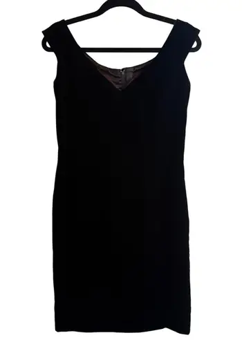 Vintage Victor Costa Black Velvet Cocktail Dress Saks Fifth Avenue Size 10