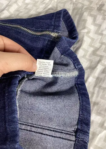 SheIn Denim Crop Top With Front Zipper Size 0XL