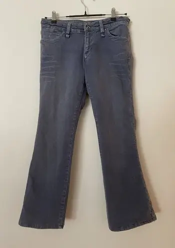 BCBGirls Gray Blue Rock and Roll Bootcut Jeans Women's Size 28 Distressed Studs - Image 1