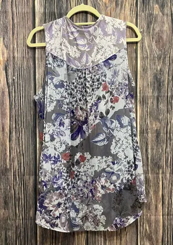 LOGO By Lori Goldstein LOGO Lori Goldstein Purple Floral Cardigan