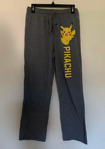 Pokémon Women’s S/M Pikachu Gray Graphic Sleep Lounge Pants