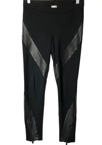 Haute Hippie ponte vegan leather pants