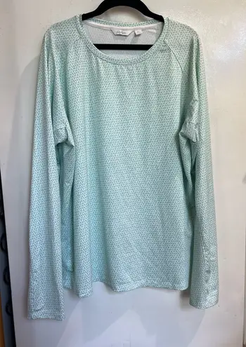 Lady Hagen Patterned Long Sleeve Top Woman’s Size XL —STAINS