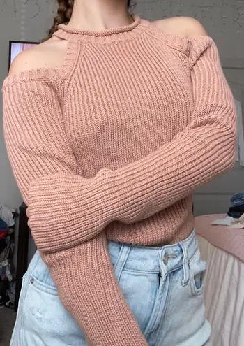 Forever 21 Cold Shoulder Sweater Orange Size M 19 From Bella