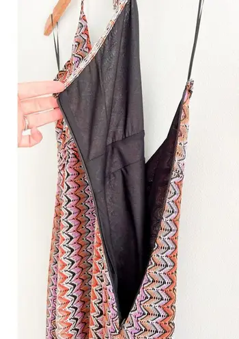 Ramy Brook | Daphne Zigzag Halter Maxi Dress | Soho Multi | Sz 16