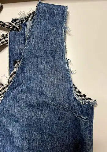 ZARA Denim Cropped Top