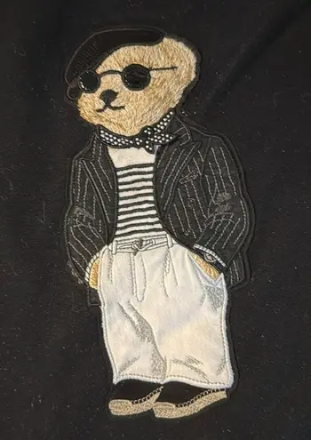 Ralph lauren purple label polo bear fleece sweatshirt