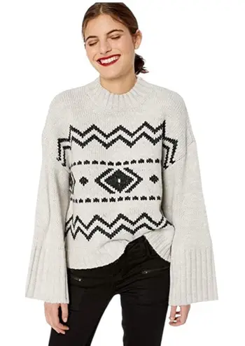 Cupcakes & Cashmere Harden Bell Sleeve Sweater Size XS Black