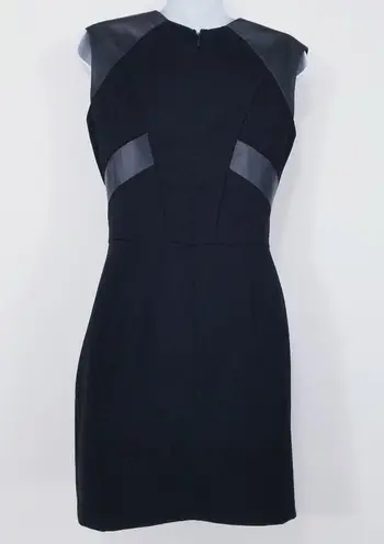 The Kooples Leather Details Sheath Dress Slit