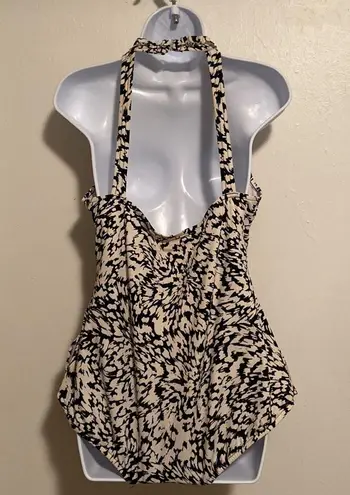 Catalina Black and White Skirted One Piece Bathing Suit