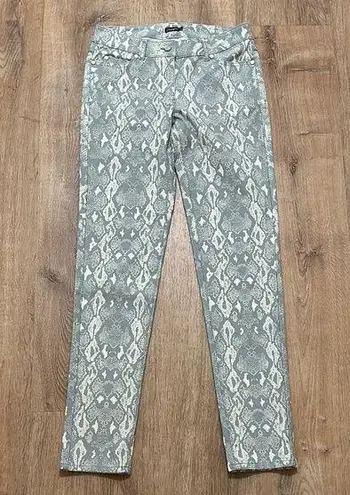 J. McLaughlin | Gray Snakeskin Reptile Lexi Skinny Jeans