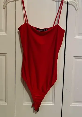 Missguided red  bodysuit size 2 🤩