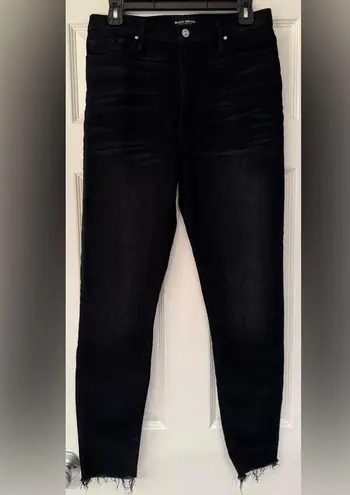 Black Orchid Carmen High Rise Ankle Fray High Waisted Women Black Jeans Size 31