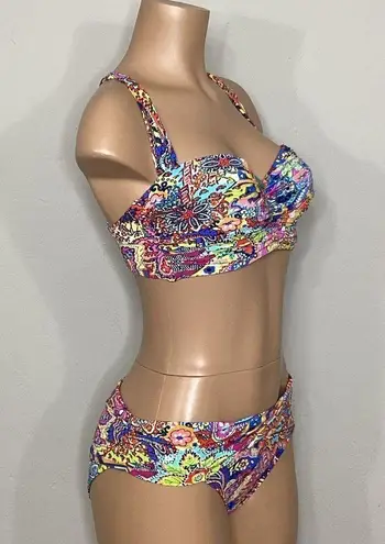 Bleu Rod Beattie New.  Groovy Baby bikini set. Size-40D/18W