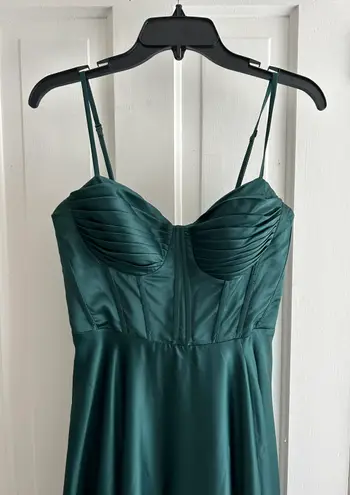 Macy's Dark Green Prom Dress