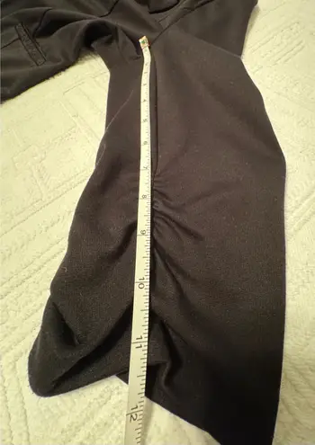 Candie's Women's  jacket blazer - XL - black - front pockets. Ruched 3/4 sleeves. Gently pre-loved. Light piling, but lots of life left. Smoke free home. thumbnail 9