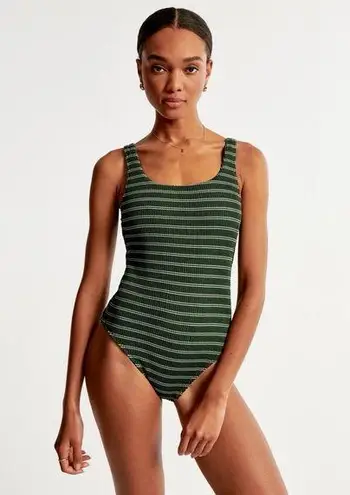 Abercrombie & Fitch NWOT A&F 90s Scoopneck One-Piece Swimsuit