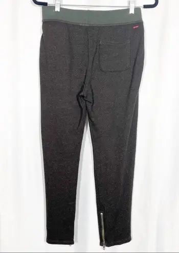 n:philanthropy Cotton French Terry Ankle Zip Jogger Sweatpants: Olive Green