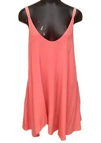 Rory Beca Harira Silk Aline Slip Dress in Salmon Pink Size Medium