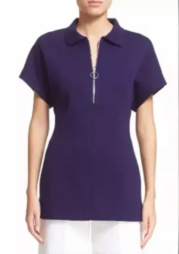 St. John Wool Blend Knit Short Sleeve Sweater Size Medium