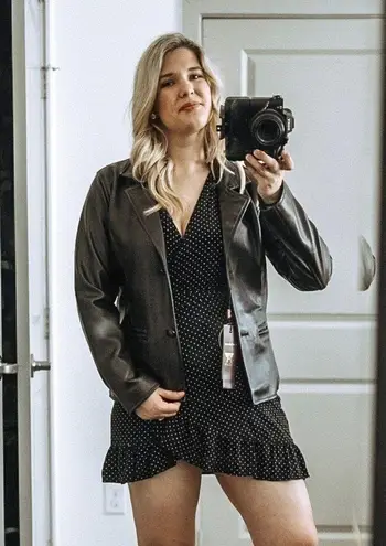 A G Milano 90's Y2K Button Front Italian Faux Leather Brown Blazer Jacket Sz M Size M