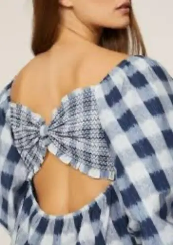 Sachin + Babi Kyle Check-Print Cutout Dress - Size Large Boho Chic Girly NWOT