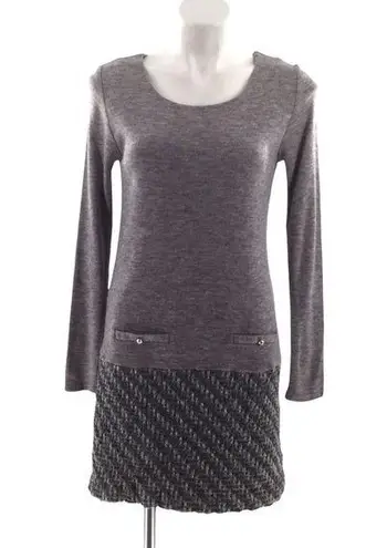 Vintage Gray Wool & Tweed 60's Style Dress Size undefined