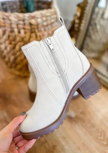 Soda Nude Spirea Ankle Bootie