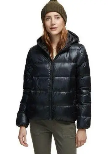 Patagonia  Raven Rocks Durable Water Repellent black Hooded Down Jacket med W