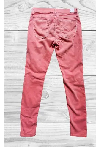 Hudson Los Angeles Pants Women 27 Peach Skinny Made In USA Distressed Shred