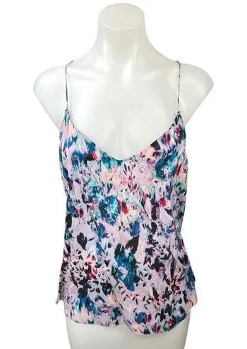 J.Crew Multicolor 100% Silk Abstract Sleeveless Floral Cami Camisole Tank Top 6