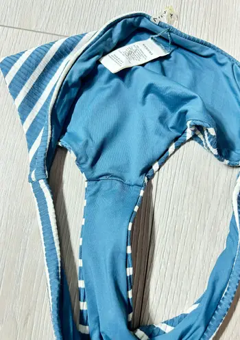 Vitamin A NWT Luciana Full Cut Bottom Marin Stripe Grey