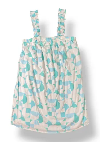 Emily Wonder Soft Green Geometric Sundress Size Large Summer, Casual, Beach